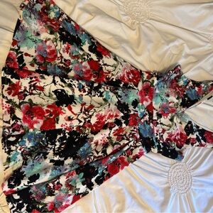 Red and Blue floral dress